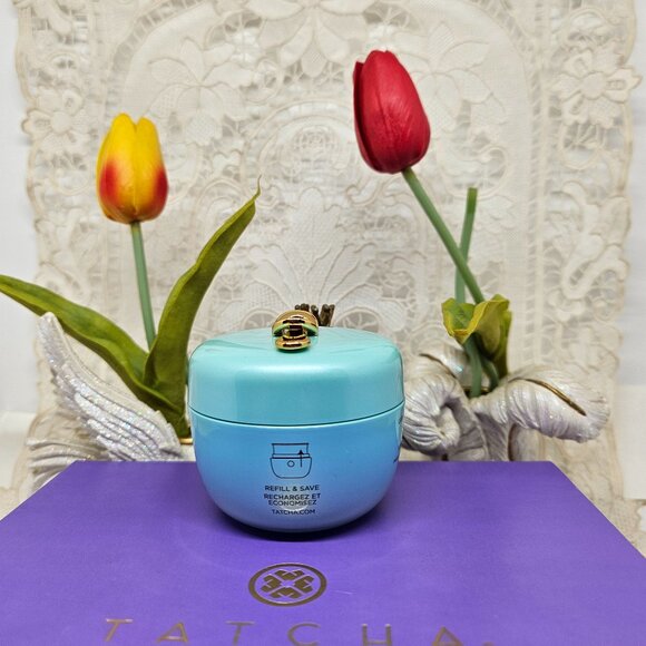 2X TATCHA The Water Cream 1.7 fl.oz. Refillable  New Free Furoshiki Wrap - Picture 4 of 12